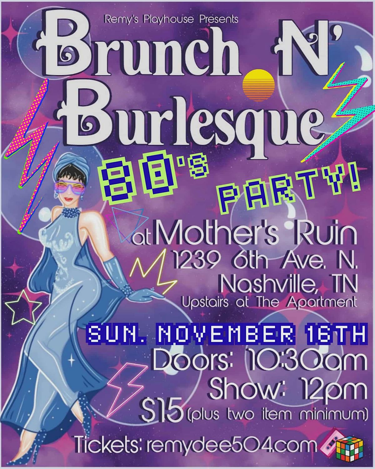 Brunch N' Burlesque 80s Party!