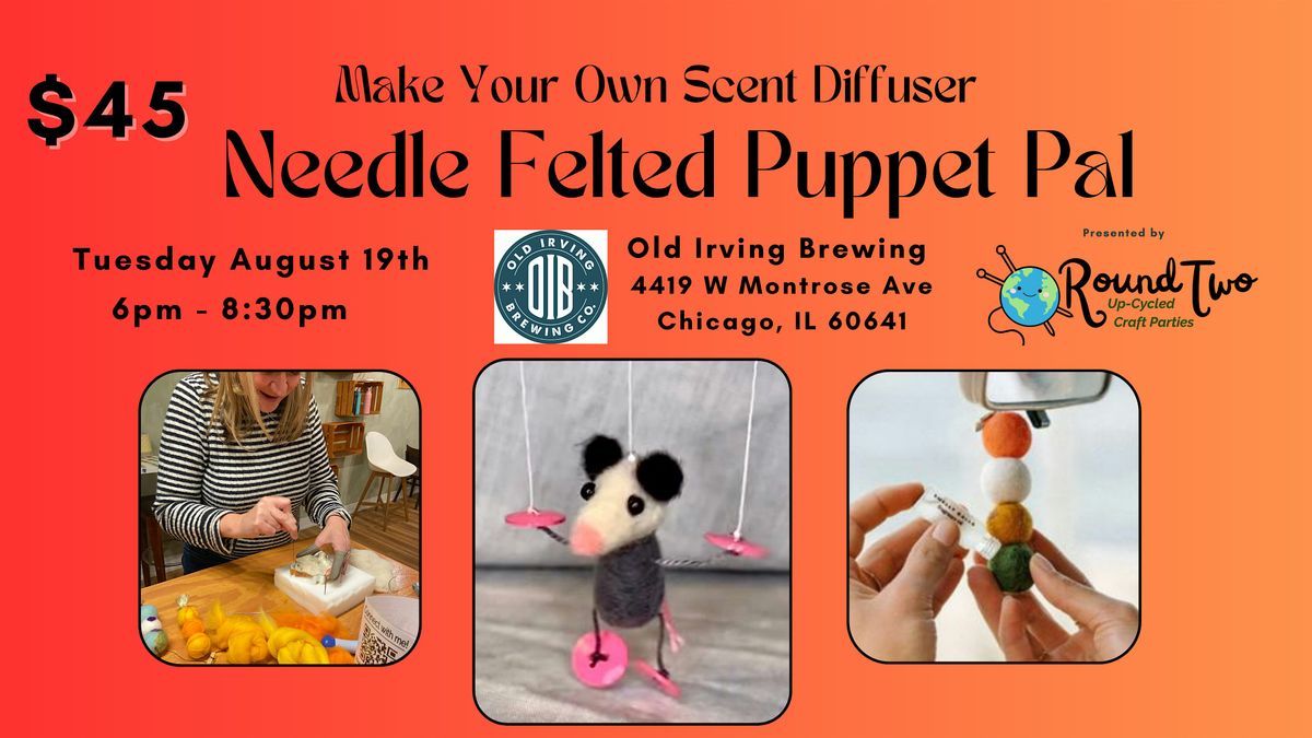 Needle Felted Puppet Pal