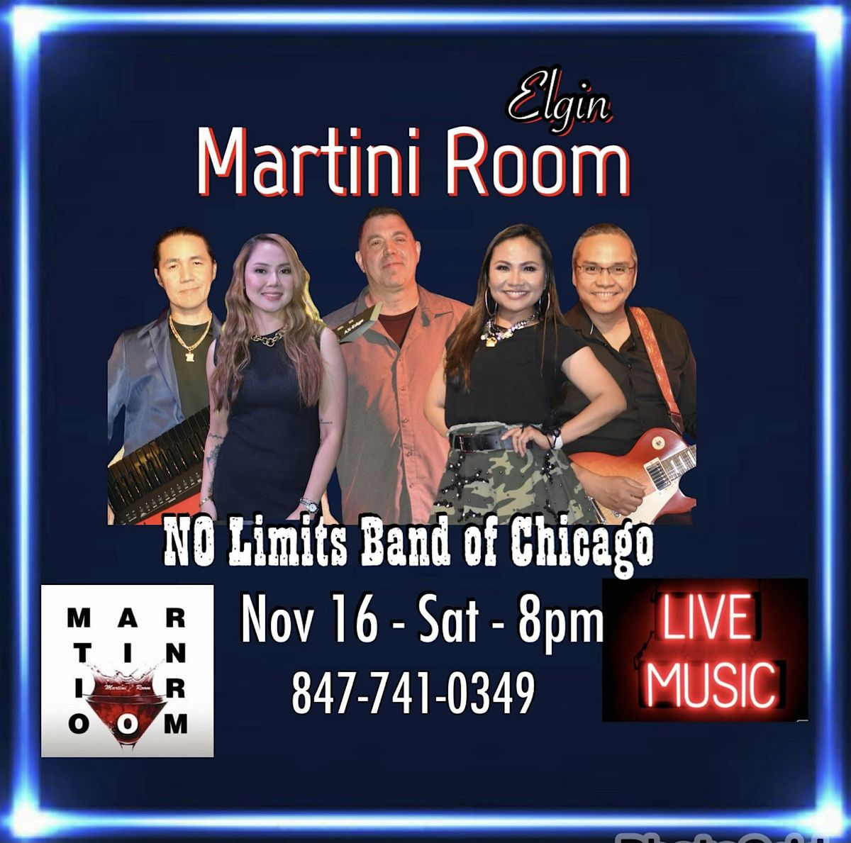 NO Limits Band of Chicago at Martini Room