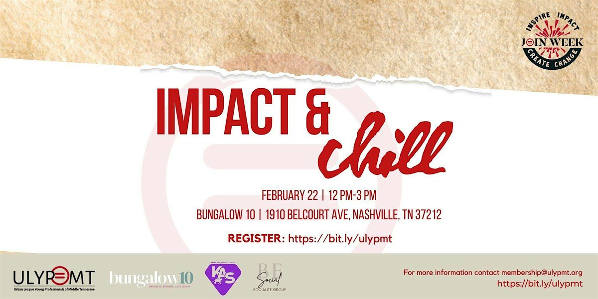 Join Week - Impact & Chill Day Party