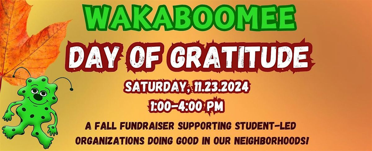 The Wakaboomee Day of Gratitude