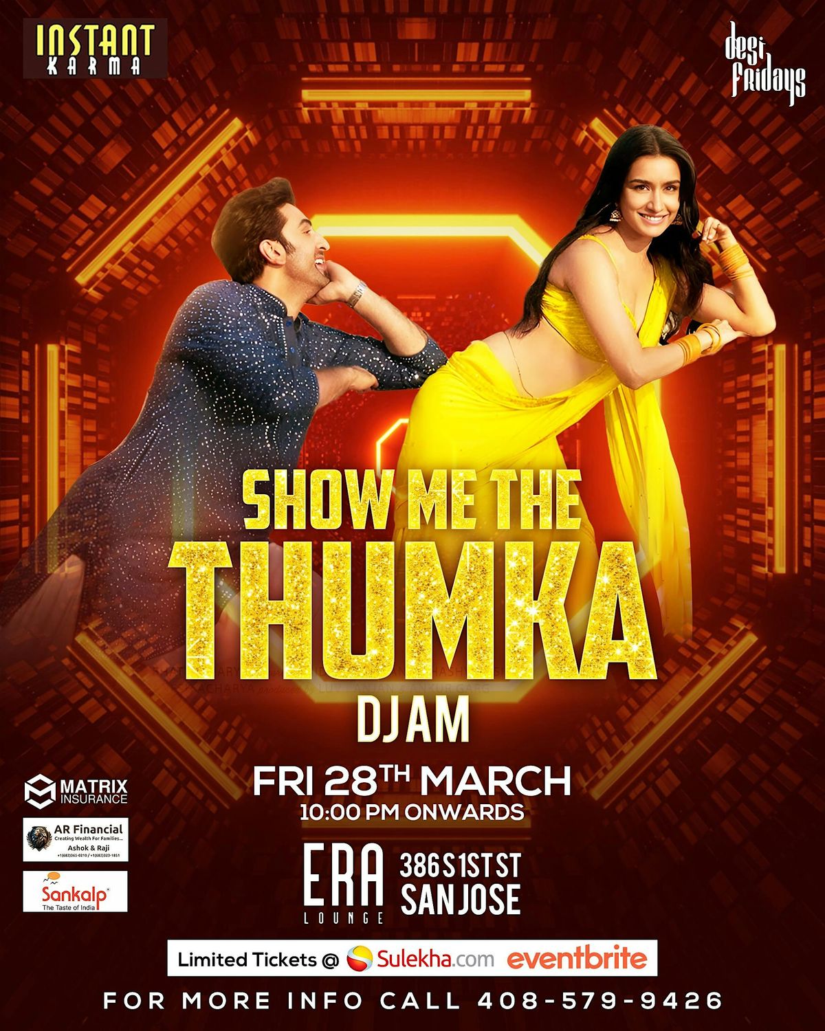 Show me Your Thumka  Bollywood Nite | Desi Fridays | Downtown San Jose