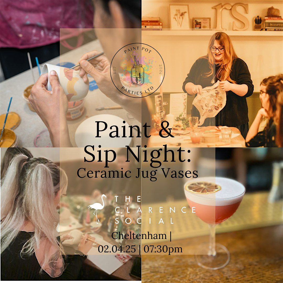 Paint & Sip Night: Ceramic Jug Vases