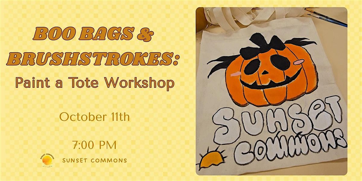 Boo Bags & Brushstrokes: Paint a Tote Workshop
