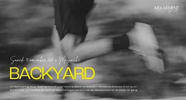 BACKYARD - Ton dernier d\u00e9fi de l'ann\u00e9e
