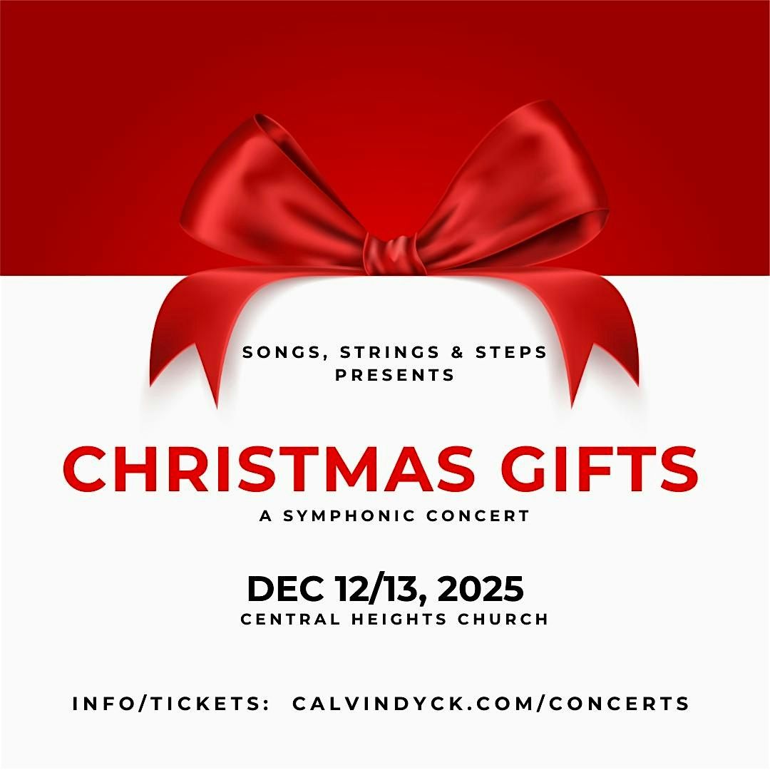 CHRISTMAS GIFTS - SATURDAY, DEC 13th  7pm
