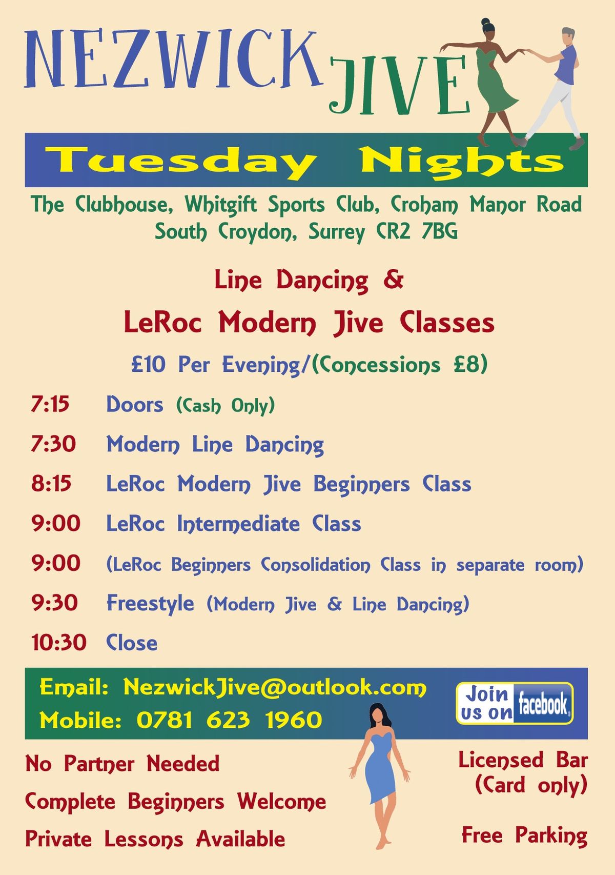 Line & Modern Jive classes