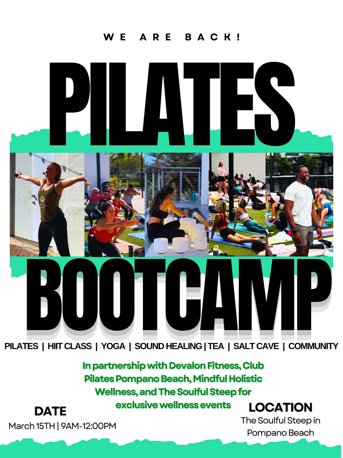 PILATES BOOTCAMP AT THE SOULFUL STEEP!