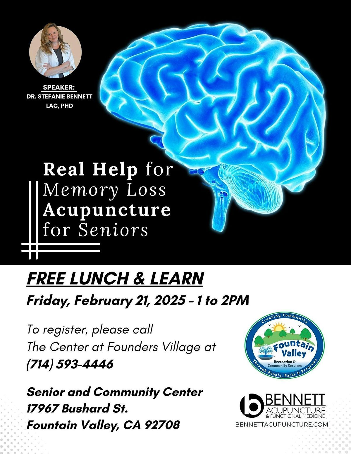 FREE LUNCH & LEARN- How acupuncture can help you !