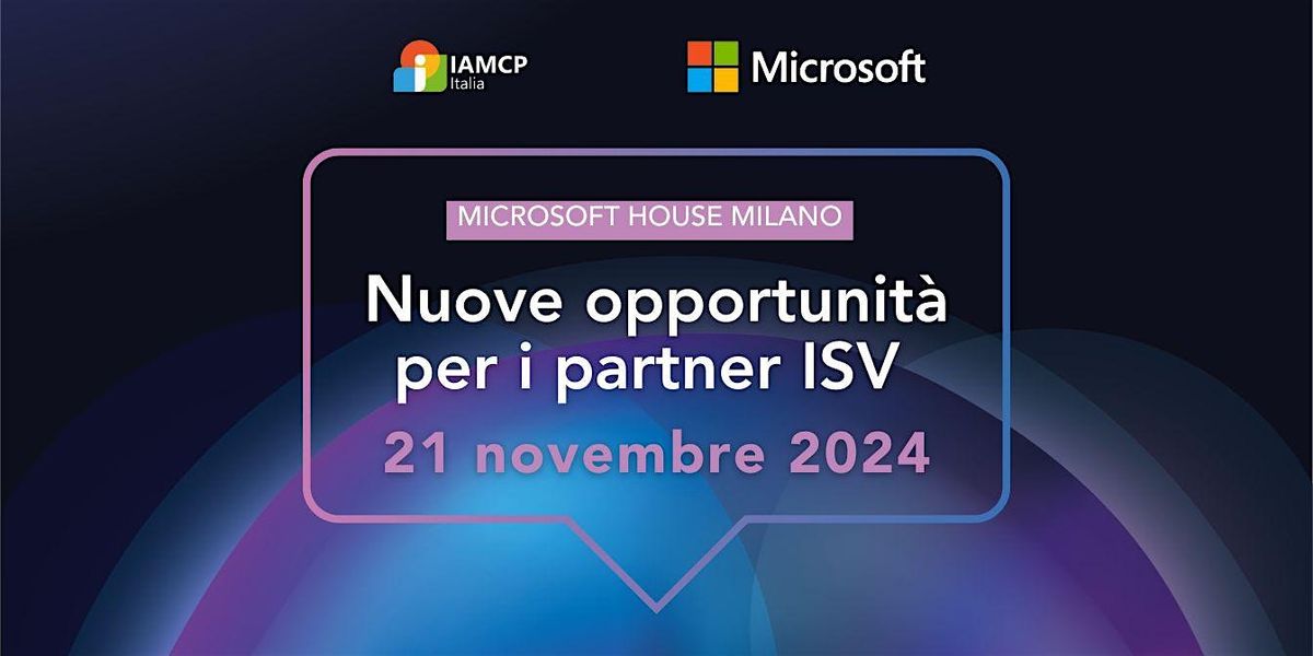 Nuove opportunit\u00e0 per i partner ISV