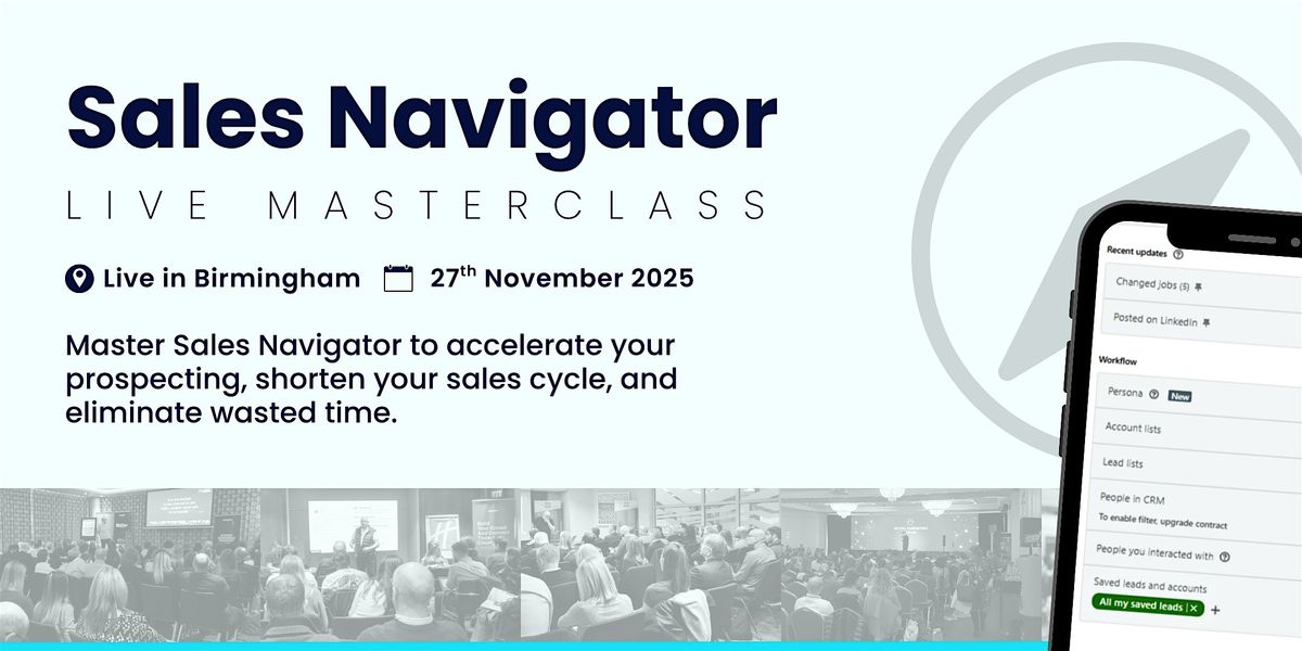 Selling with Sales Navigator: Live Masterclass in Birmingham