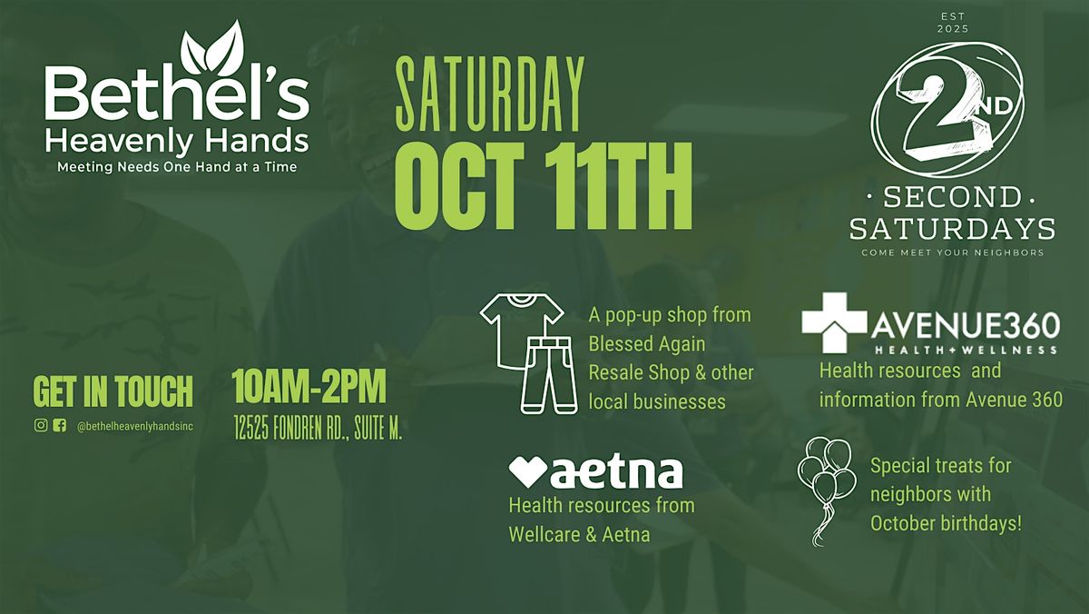 Bethel's Heavenly Hands 2nd Saturdays