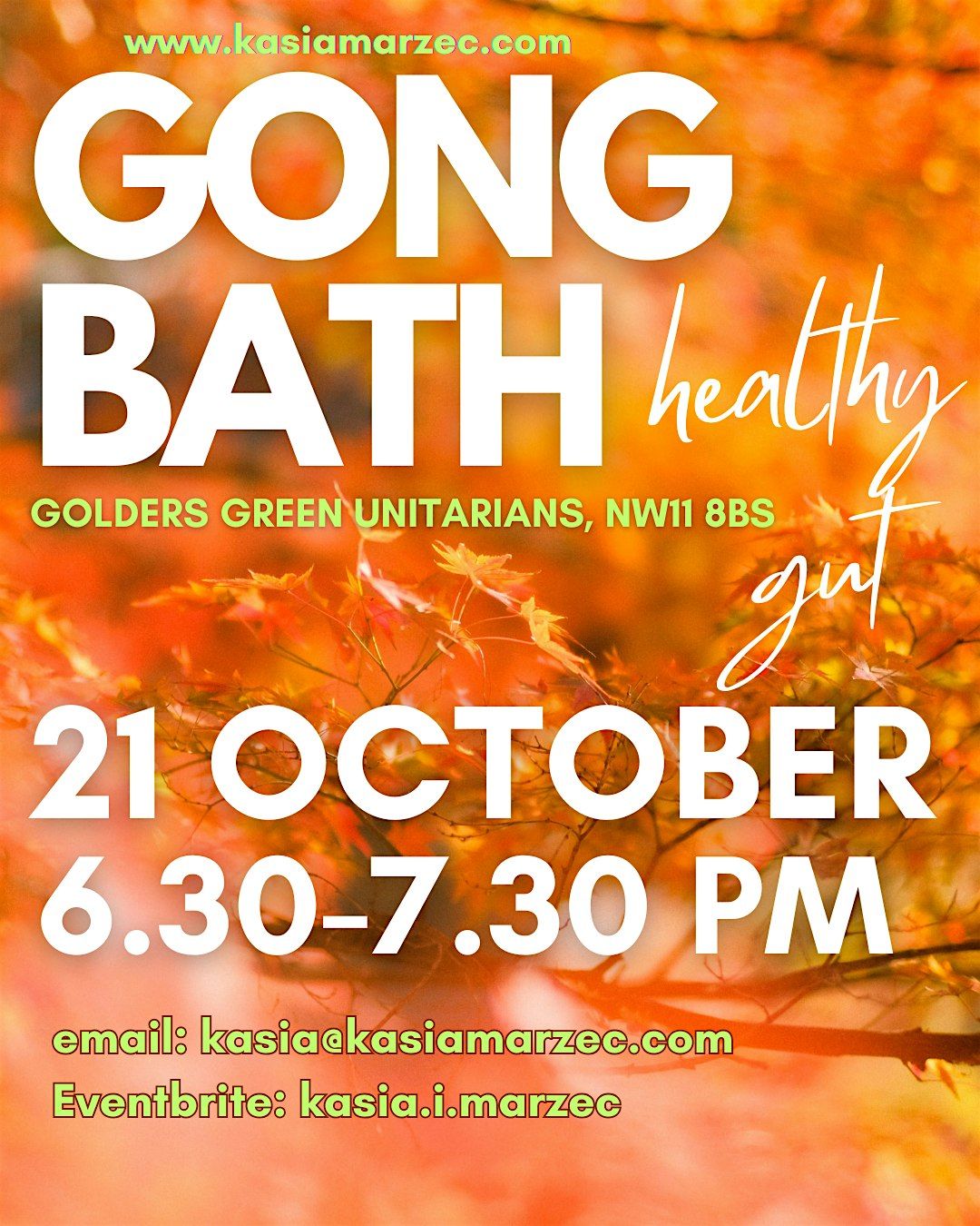 Gong Bath in GOLDERS GREEN UNITARIANS