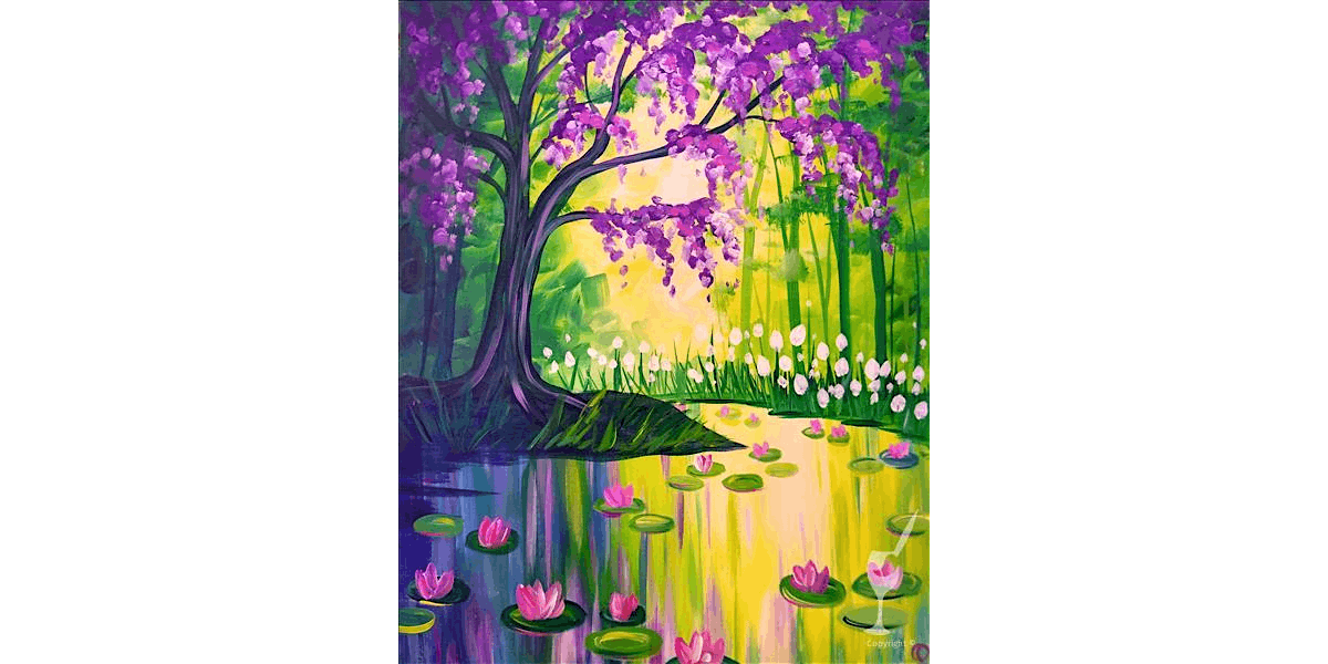 A Vibrant Pond - Paint and Sip in San Antonio | Classpop!\u2122