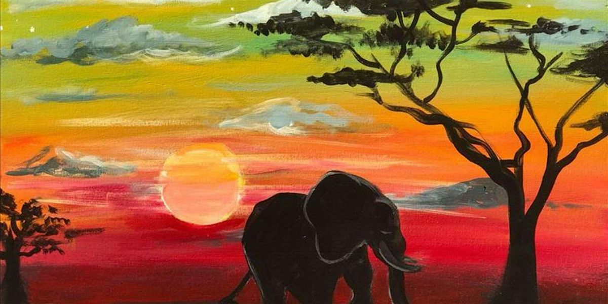 Sunset in the Savanna - Paint and Sip by Classpop!\u2122