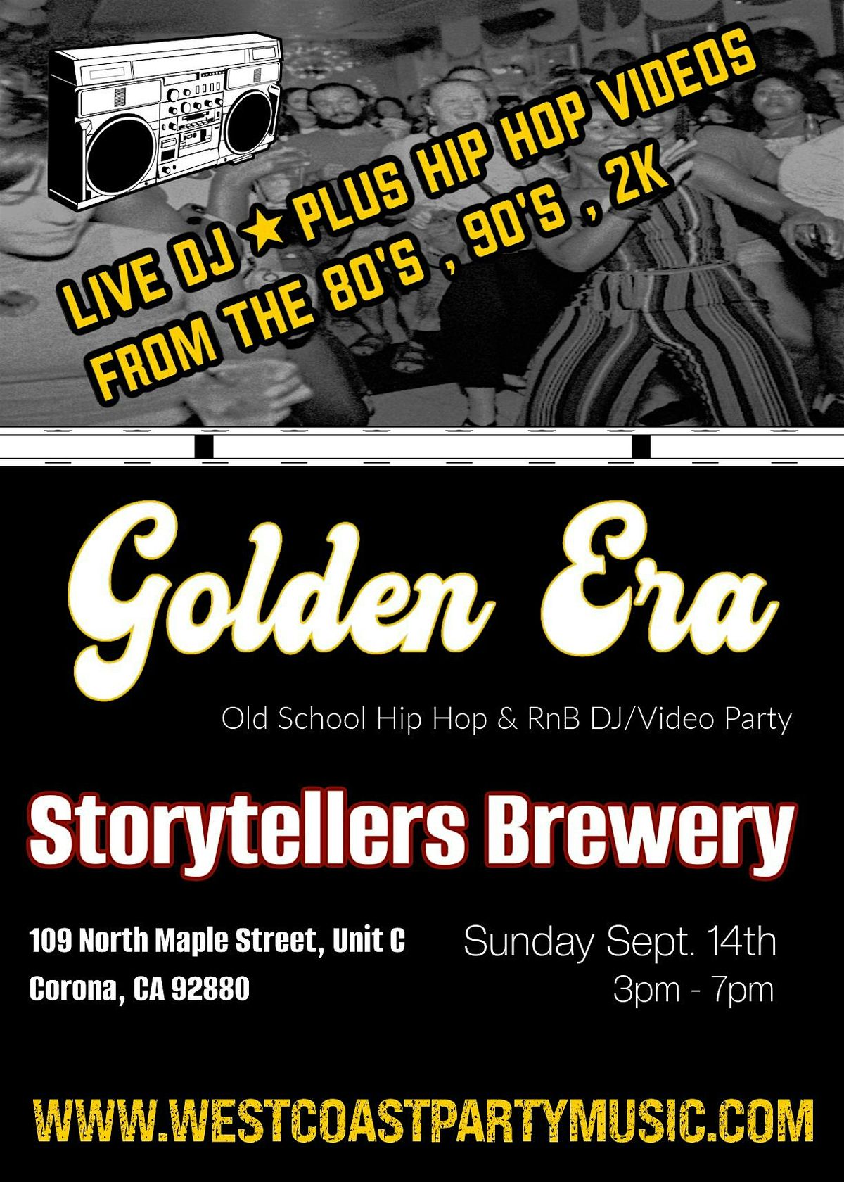 Golden Era Hip Hop Old School Hip Hop & RNB DJ\/Video Party