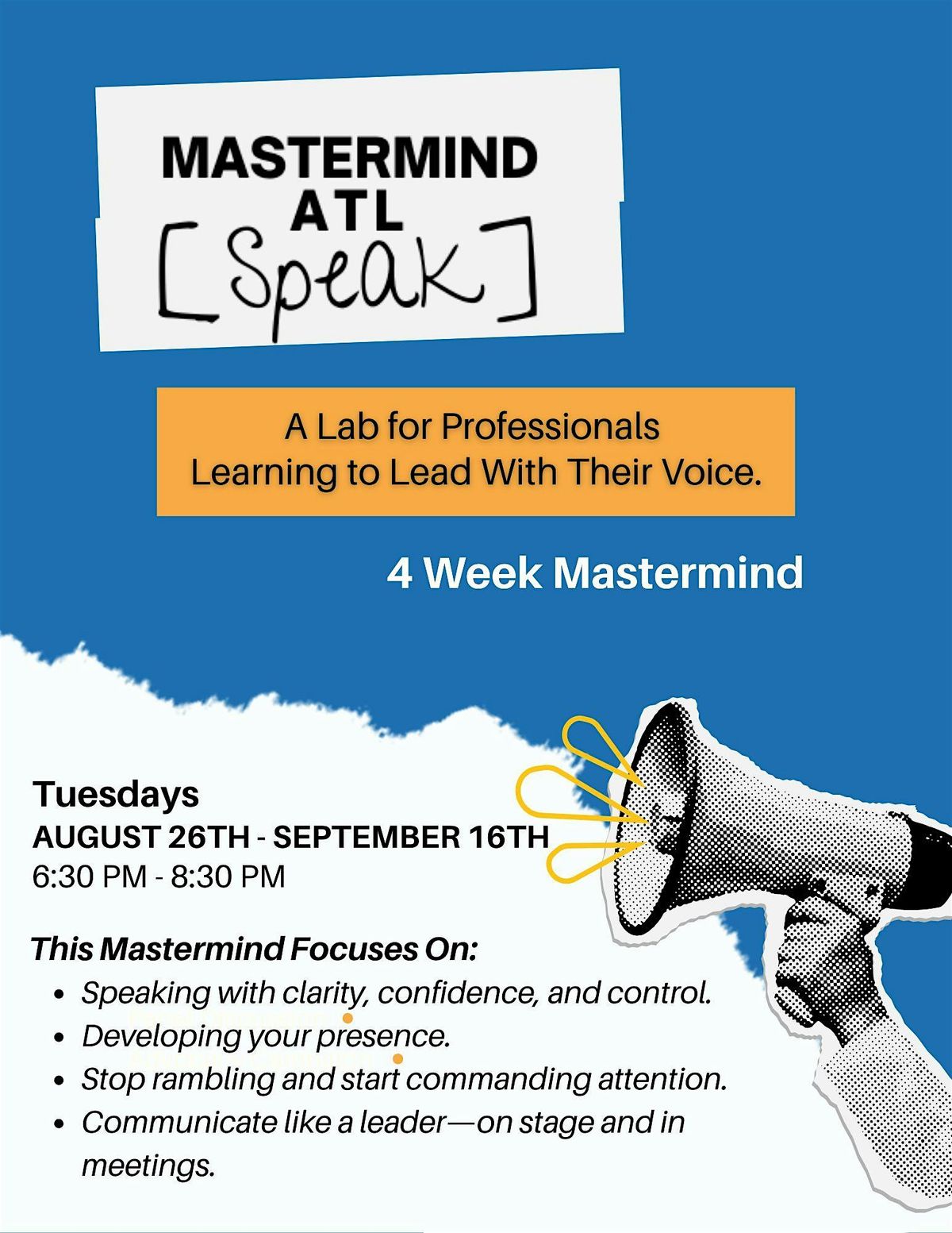 Mastermind ATL Speak Presents: Speaker Lab Mastermind