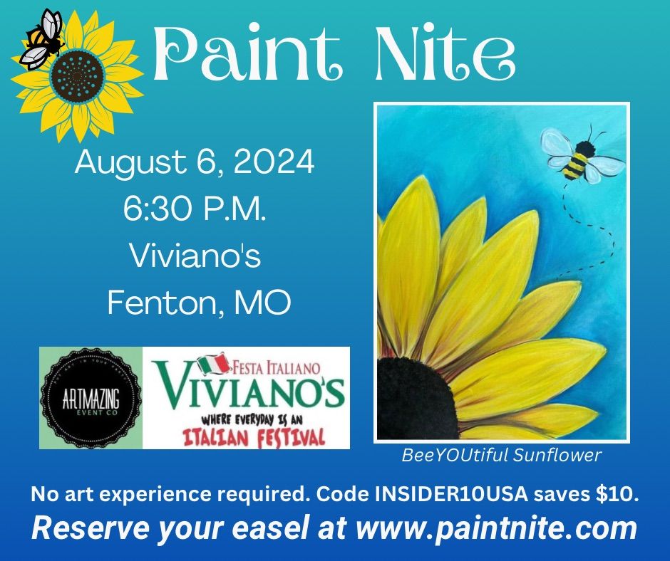 08\/06\/2024 Paint Nite at Viviano\u2019s in Fenton, MO