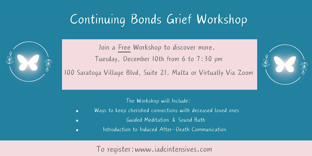 Free Continuing Bonds Grief Workshop