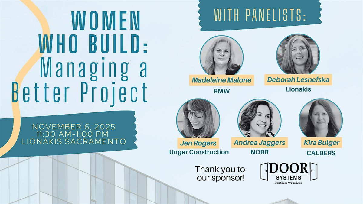 Women Who Build: Managing a Better Project