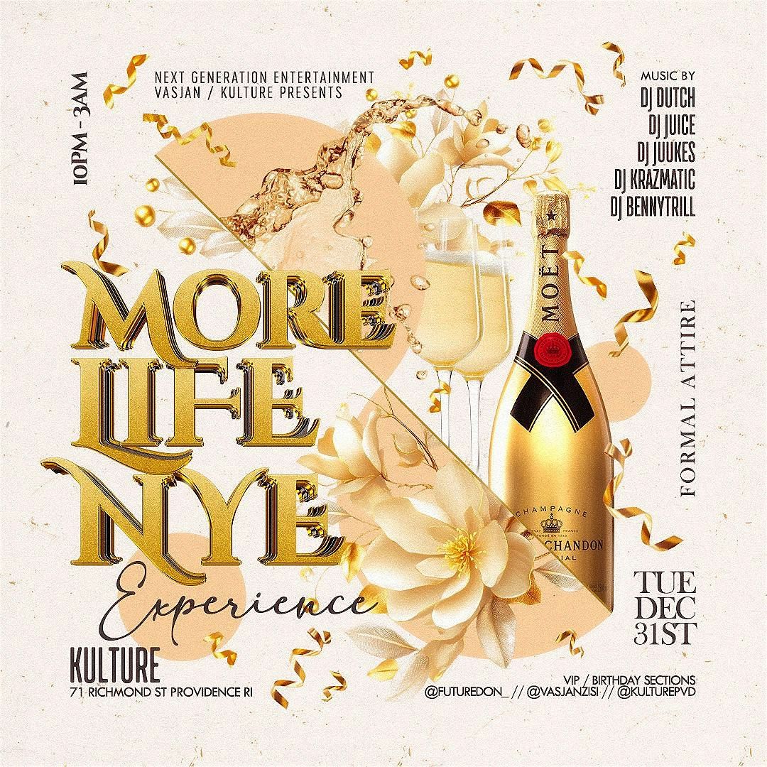 MORE LIFE ! NYE EXPERIENCE 2025