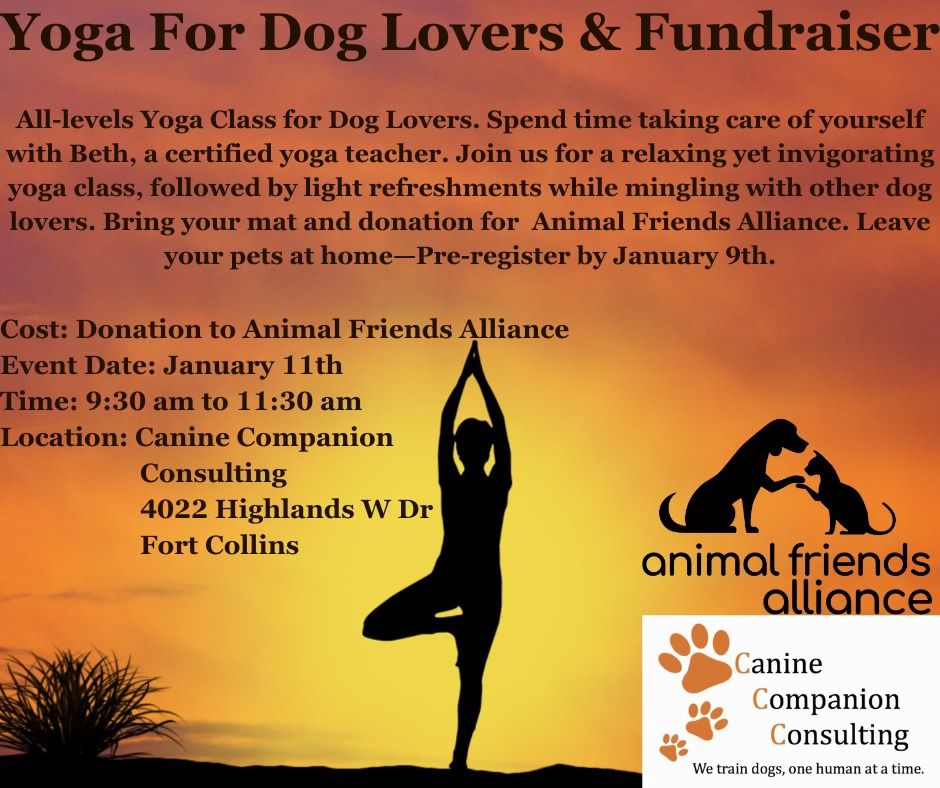 Yoga For Dog Lovers and Fundraiser