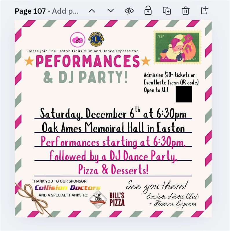 Holiday Festival DE Dance Show and Party