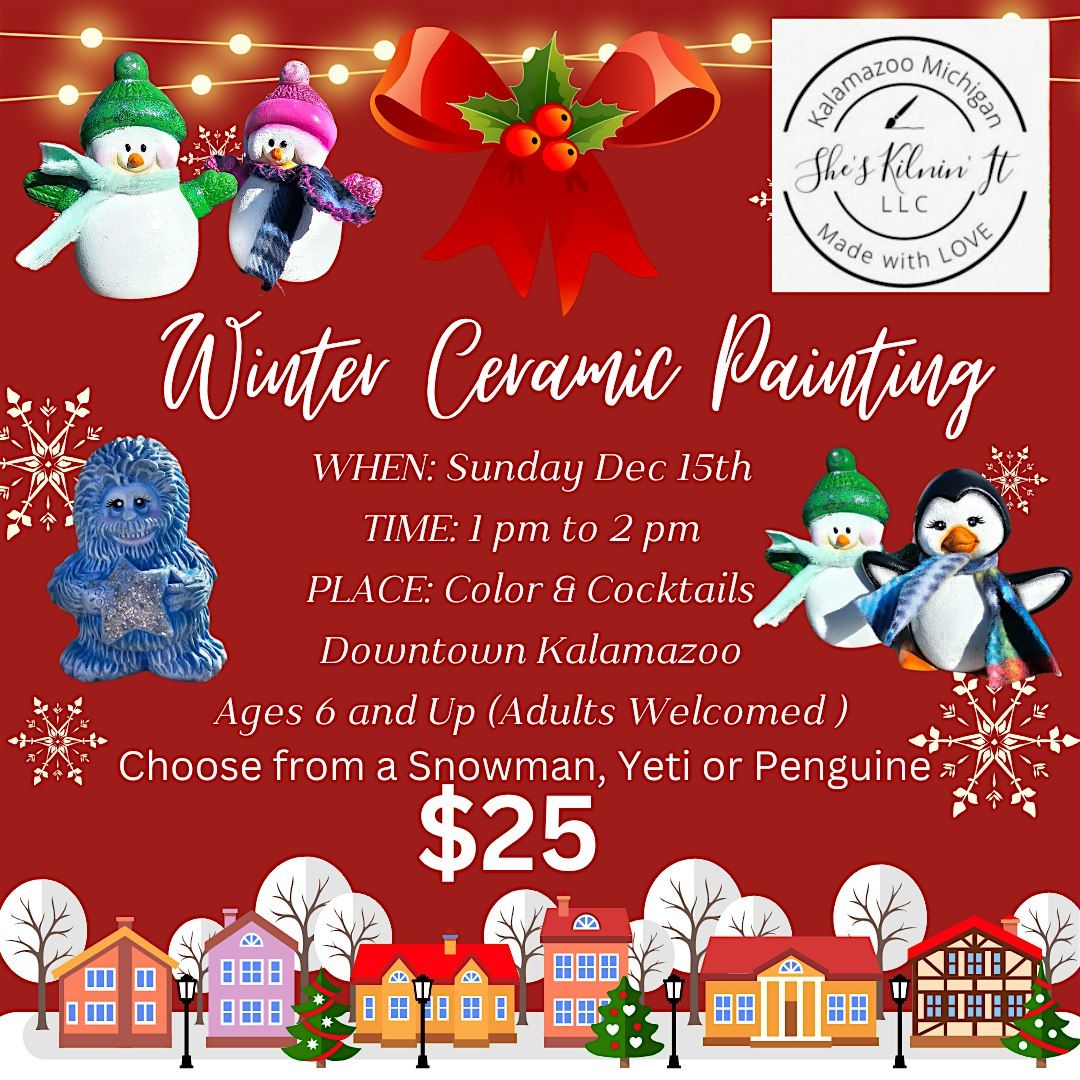 Winter Ceramic Paint Party