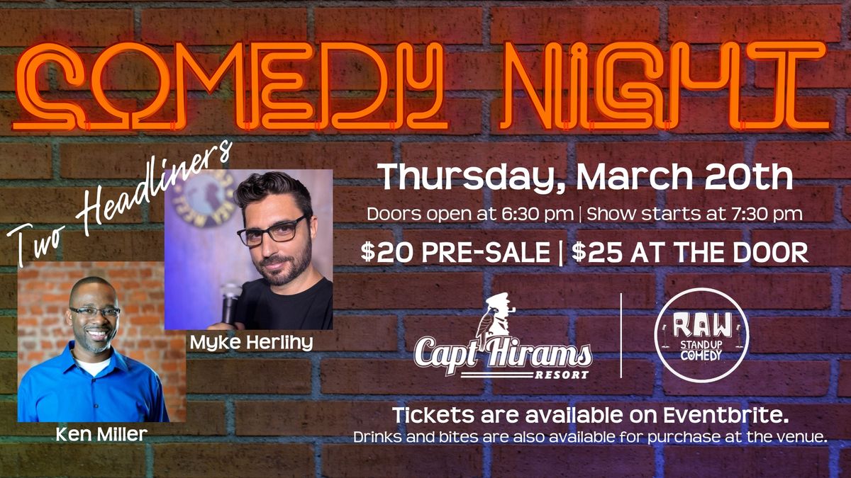 Comedy Night at Capt Hirams Resort!