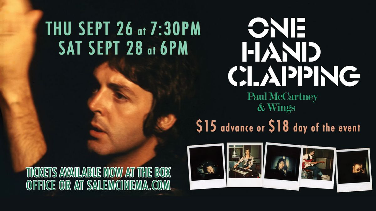 ONE HAND CLAPPING \u2013 Paul Mccartney & Wings 