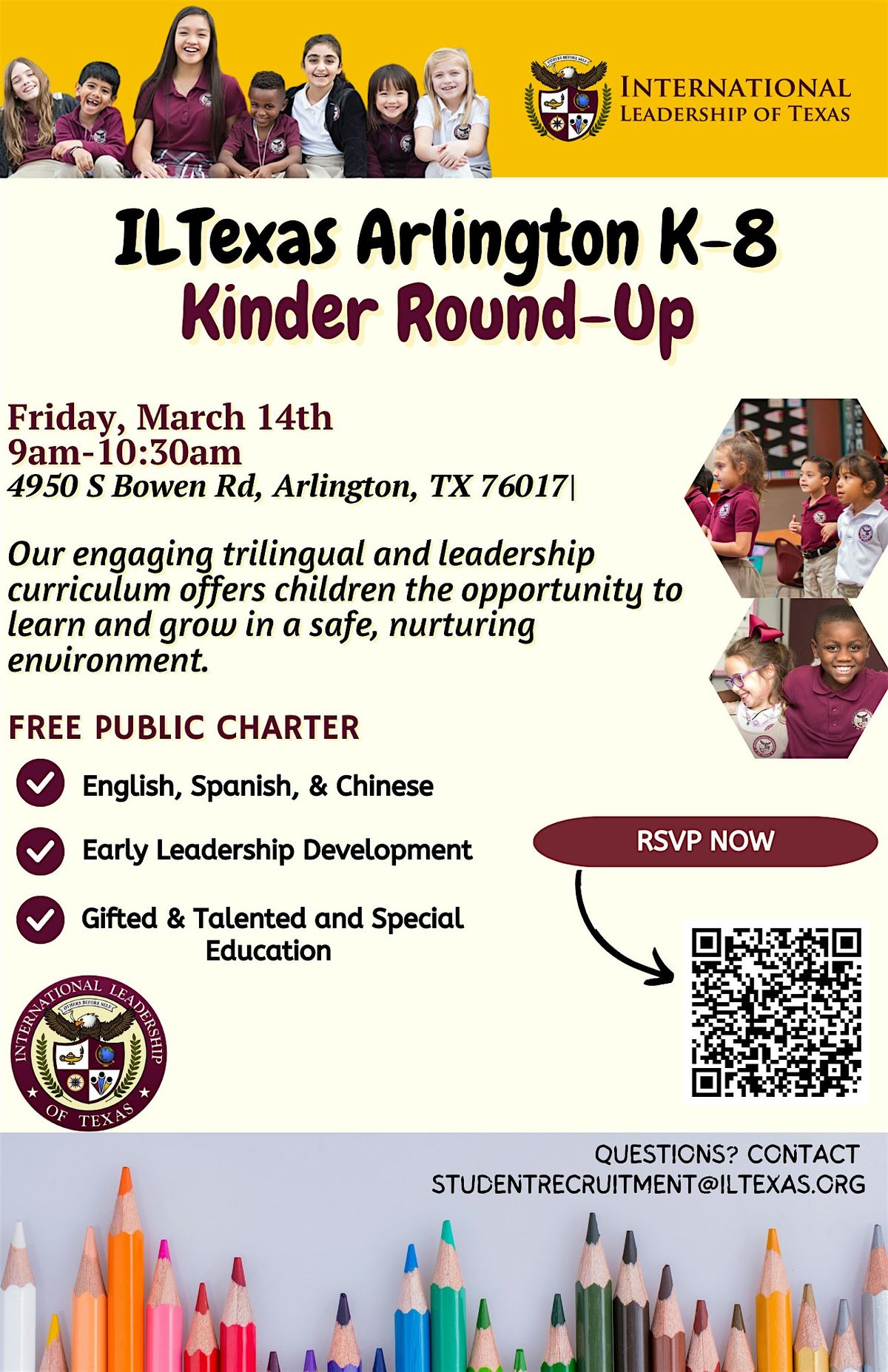 ILTexas Arlington K-8 Kinder Round-Up