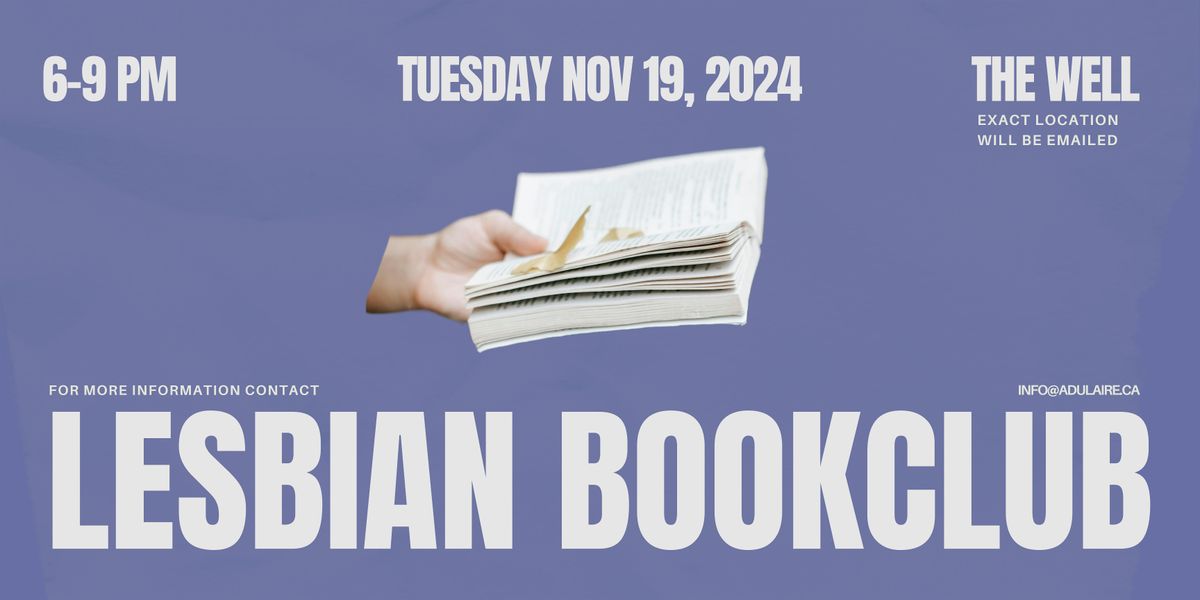 Lesbian Book Club (In-Person) - November 19, 2024