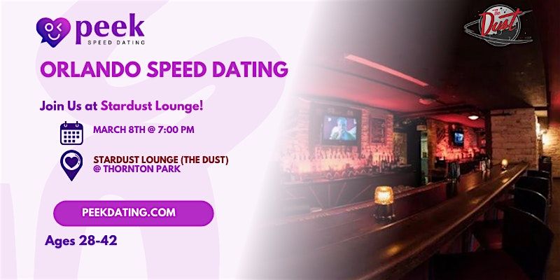 Orlando Speed Dating  (Ages 28-42) @ Stardust Lounge by Peek Dating