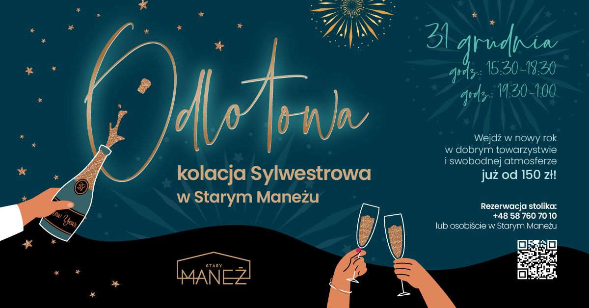 Odlotowa kolacja Sylwestrowa w Starym Mane\u017cu