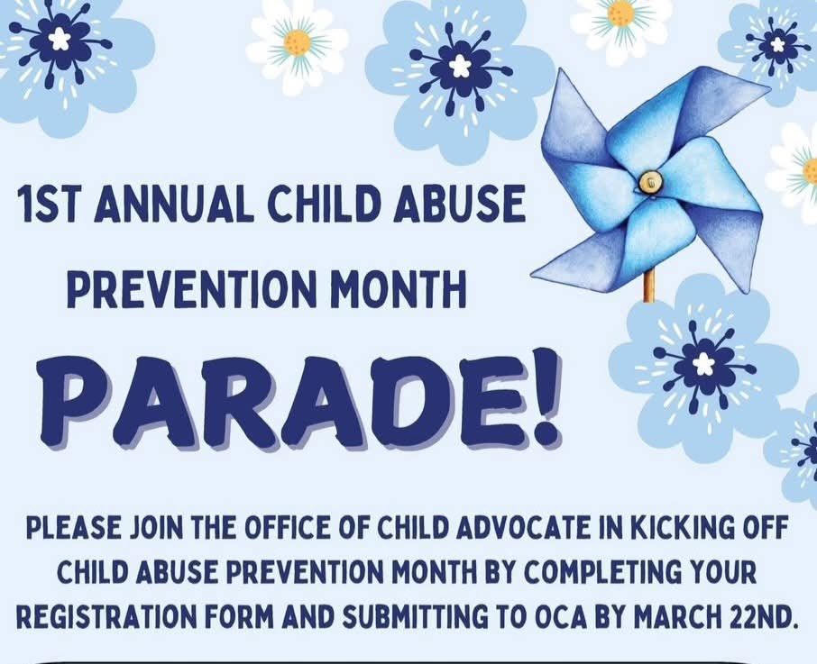 "Planting Seeds of Prevention" Child Abuse Prevention Parade