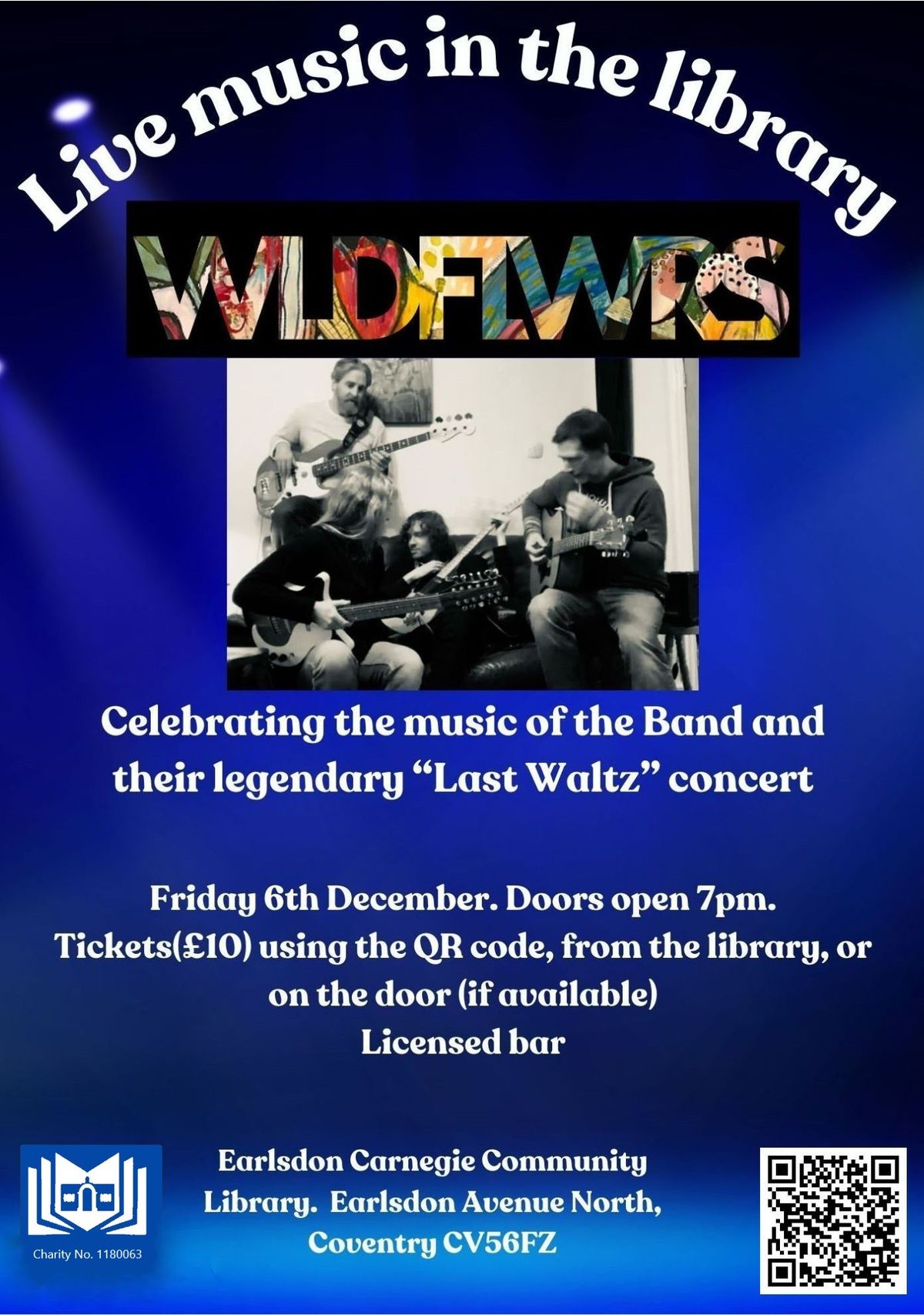 *SOLD OUT* Live Music in the Library - Wldflwrs 