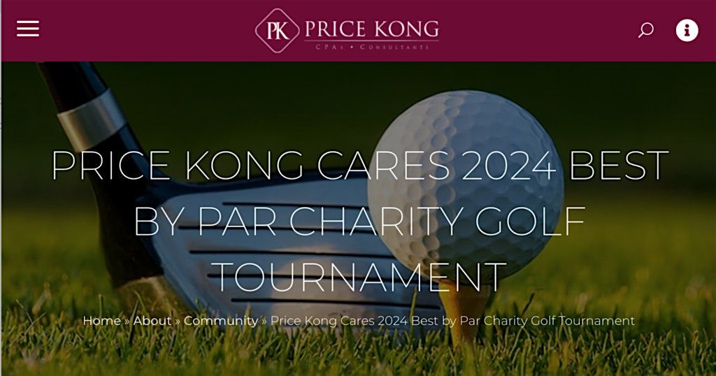 Price Kong Cares 2024 Best by Par Charity Golf Tournament!