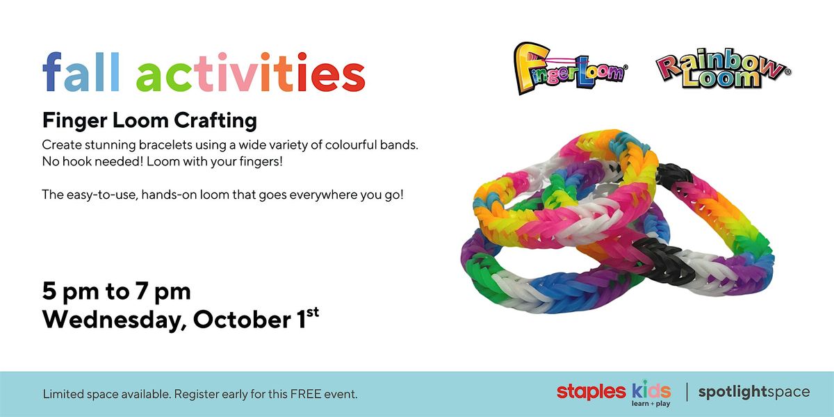 Finger Loom Crafting at Staples Ancaster Store 59