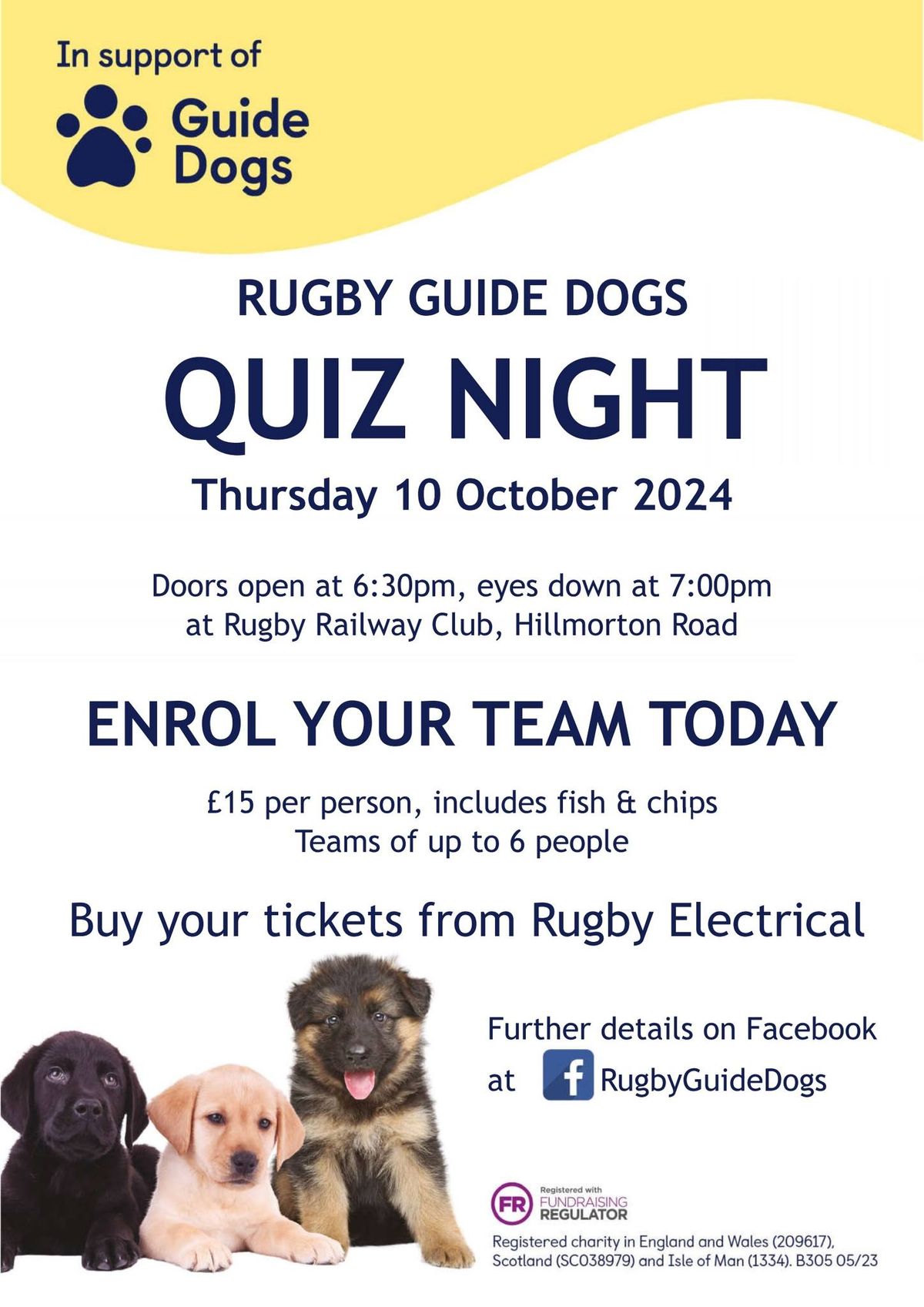 Rugby Guide Dogs Quiz Night