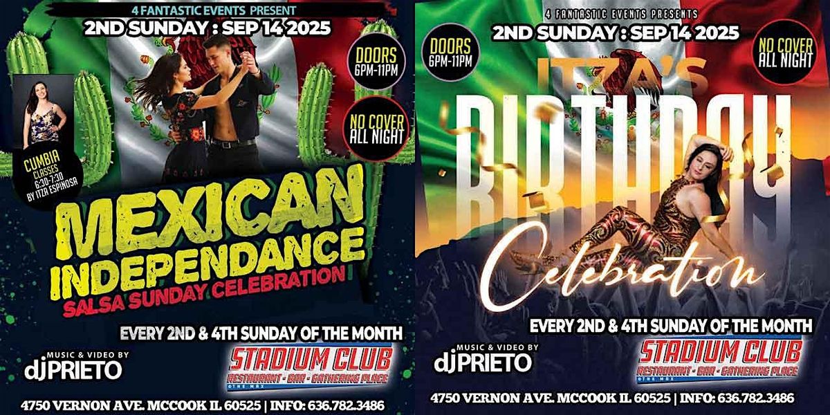Mexican Independence Celebration \u2013 Salsa Sunday @ The Stadium Club