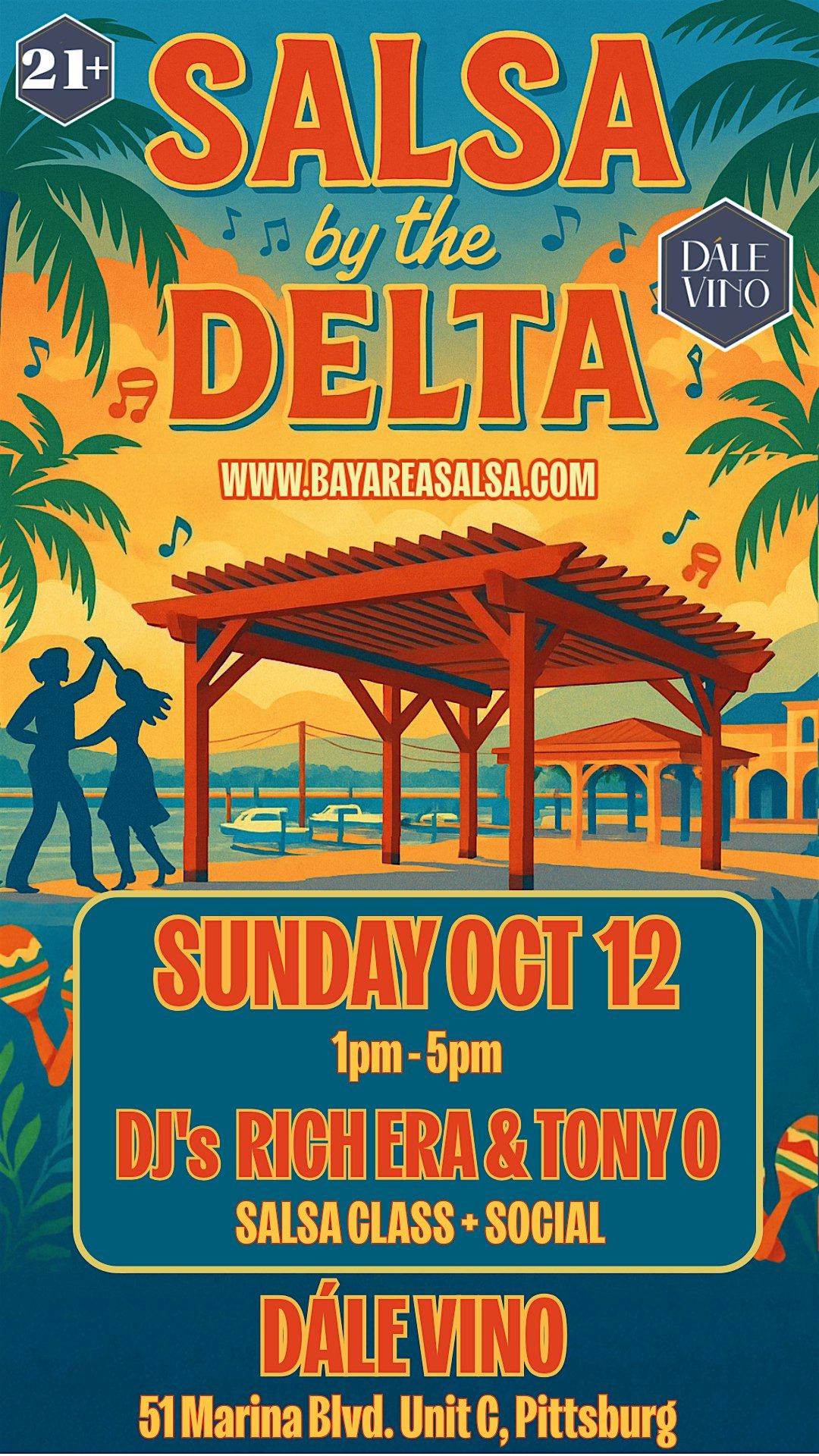 Salsa by the Delta w\/ dj Rich Era & Tony O! Salsa Class & Social
