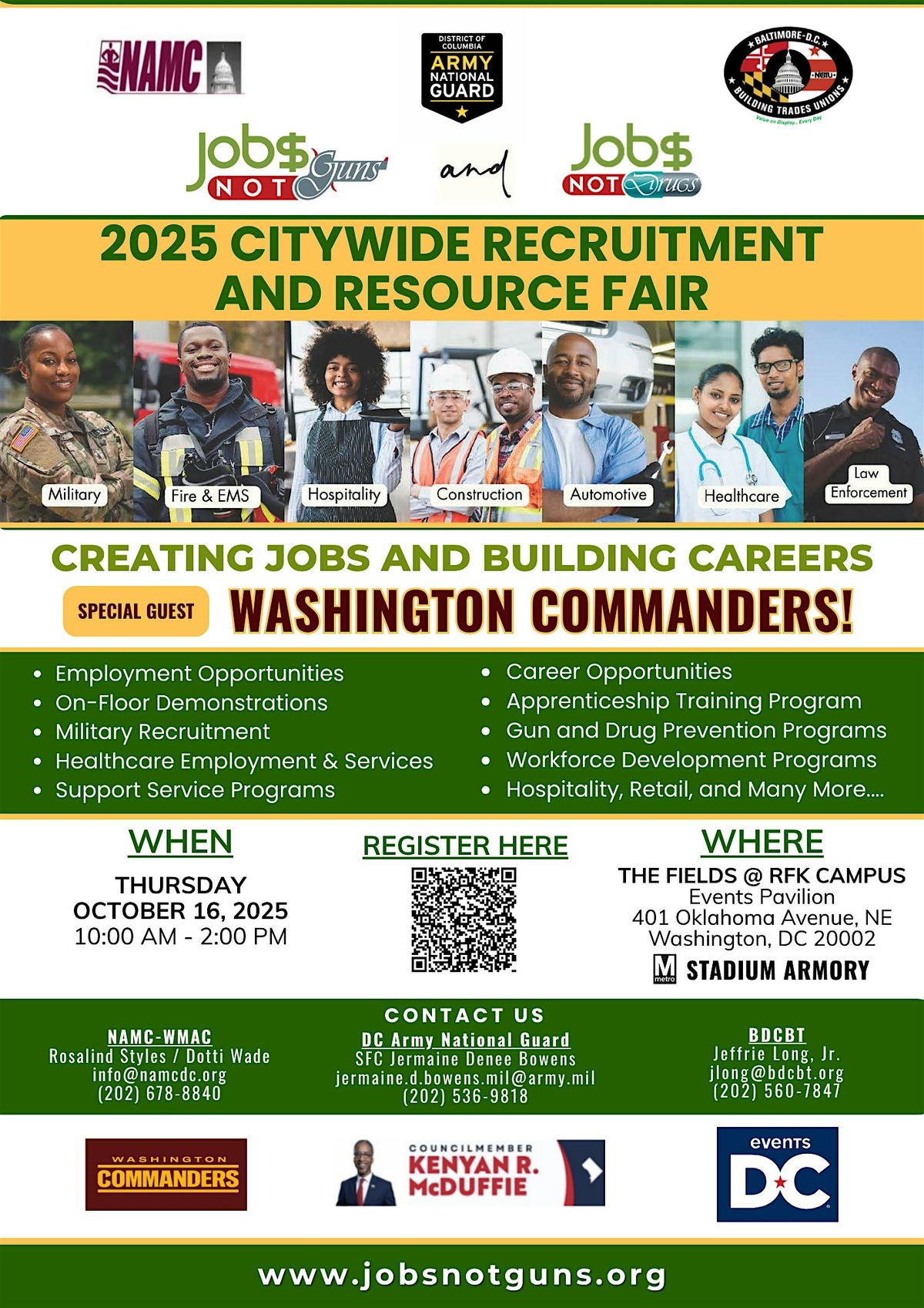 2025 Jobs Not Guns\/Jobs Not Drugs Citywide Recruitment Fair
