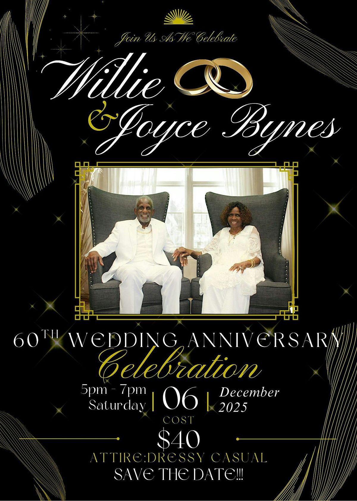 Willie & Joyce Bynes Diamond Anniversary Celebration!