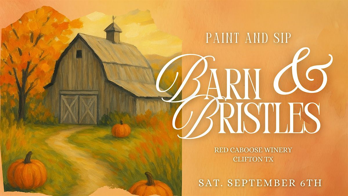 Red Caboose Barn & Bristles Paint N Sip