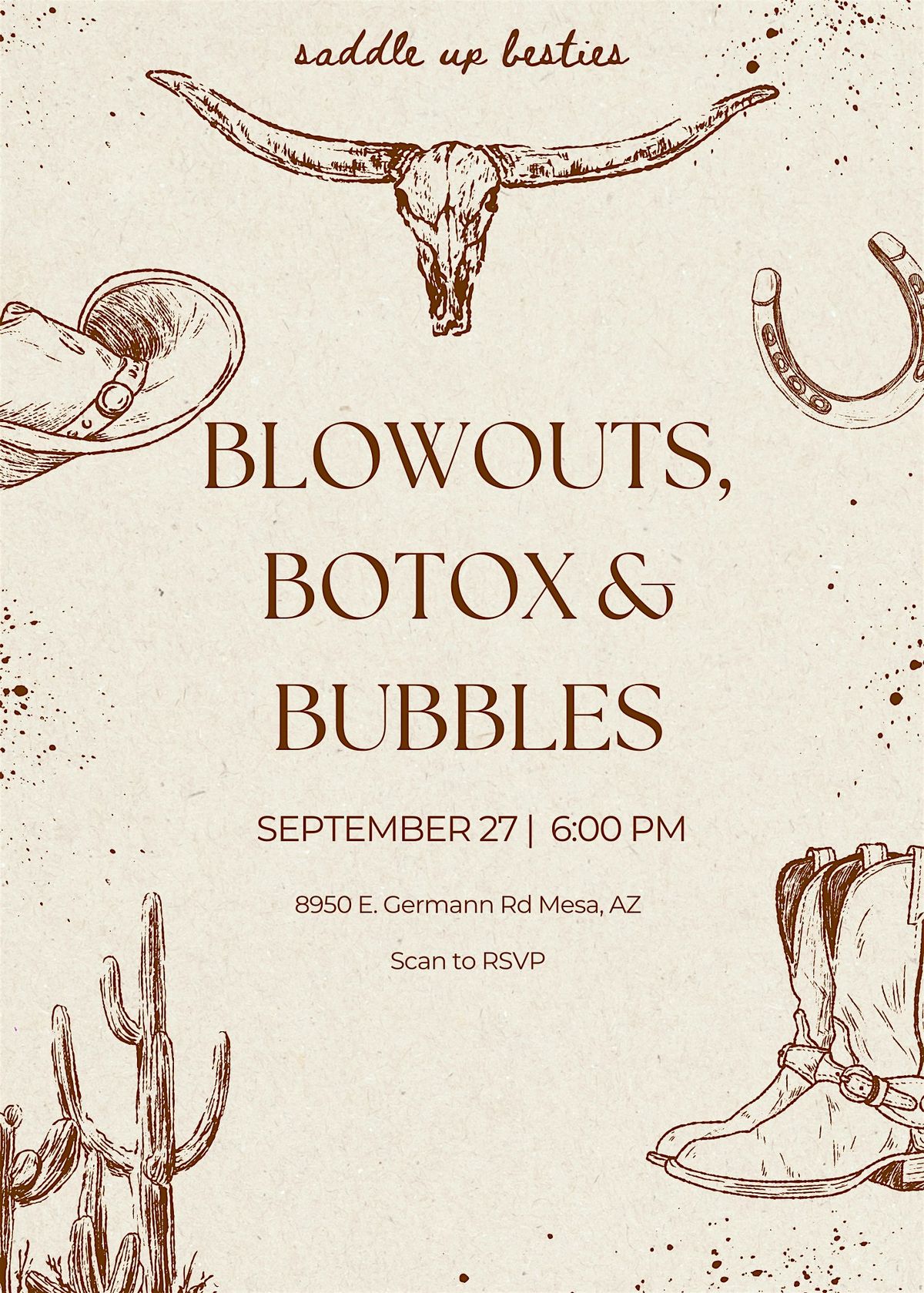 blowouts, botox & bubbles