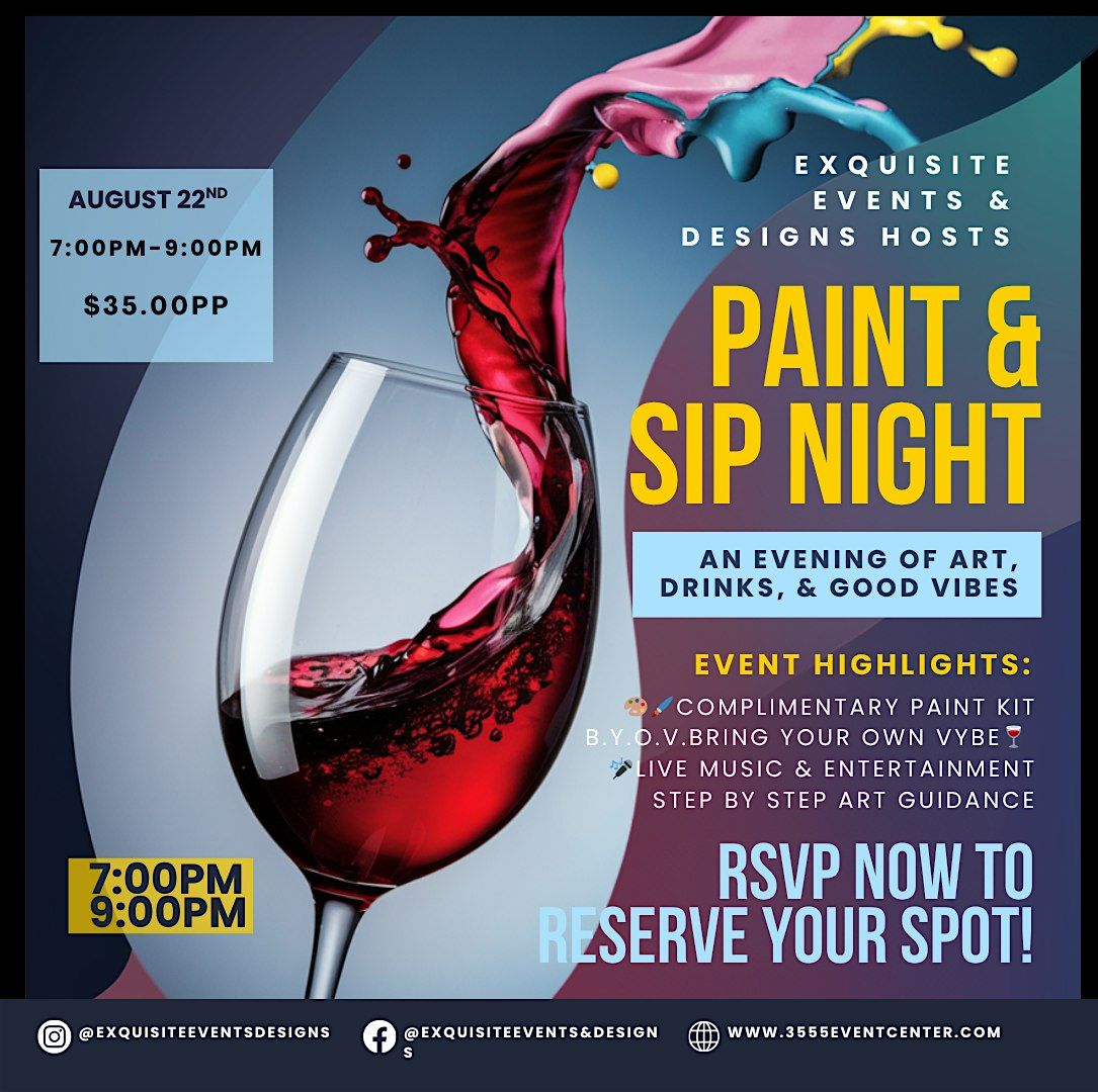 Paint, Sip, & Vybez