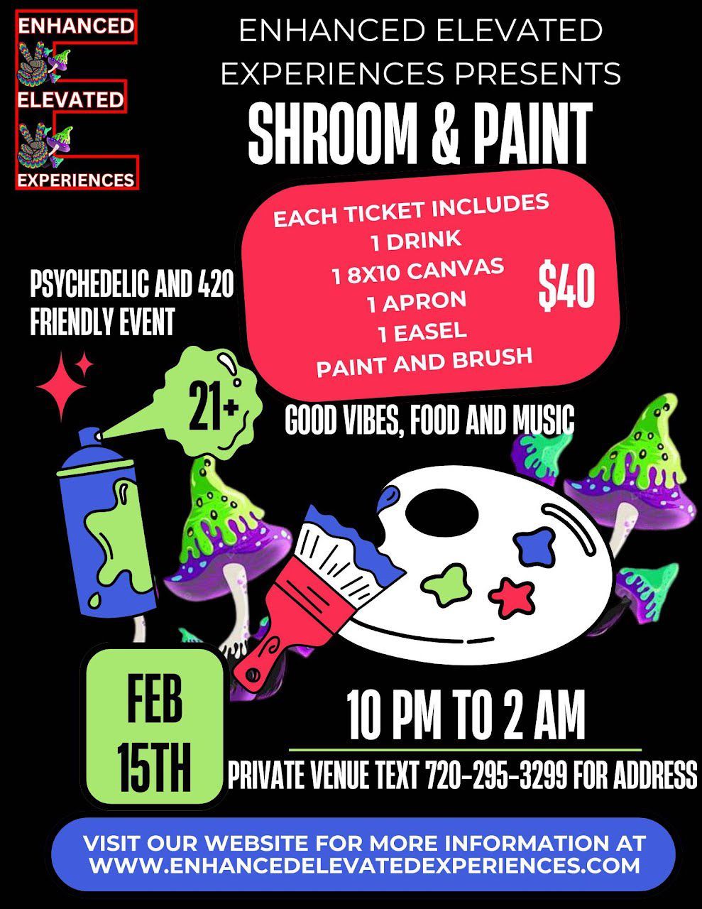 Shroom & Paint: A Psychedelic Art Experience