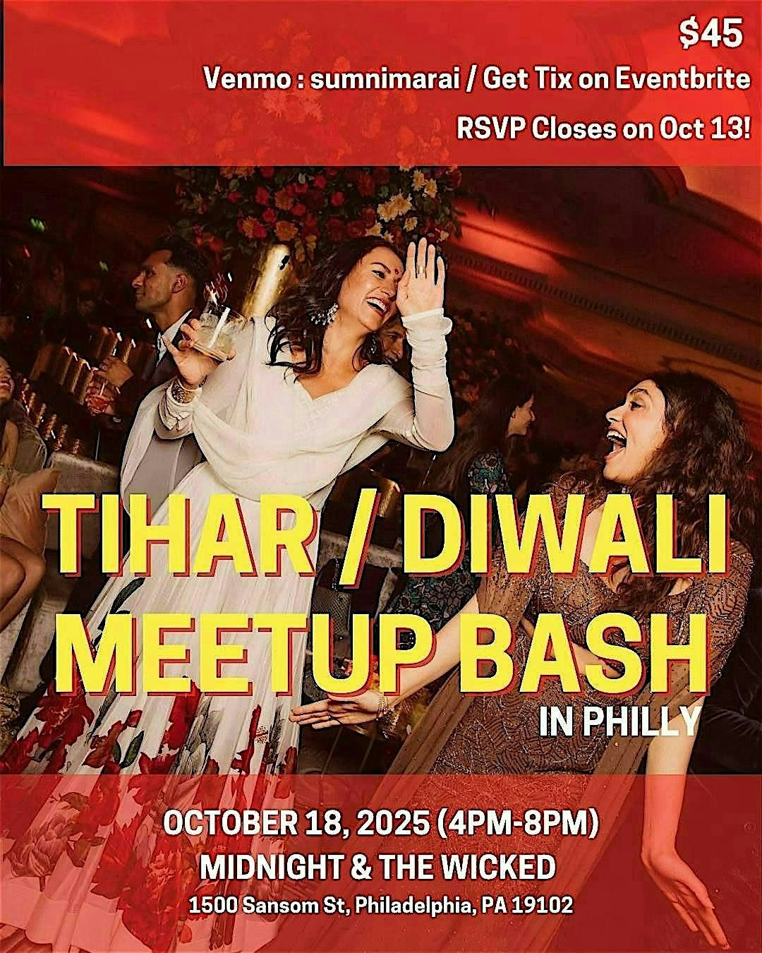 TIHAR \/ DIWALI MEETUP BASH