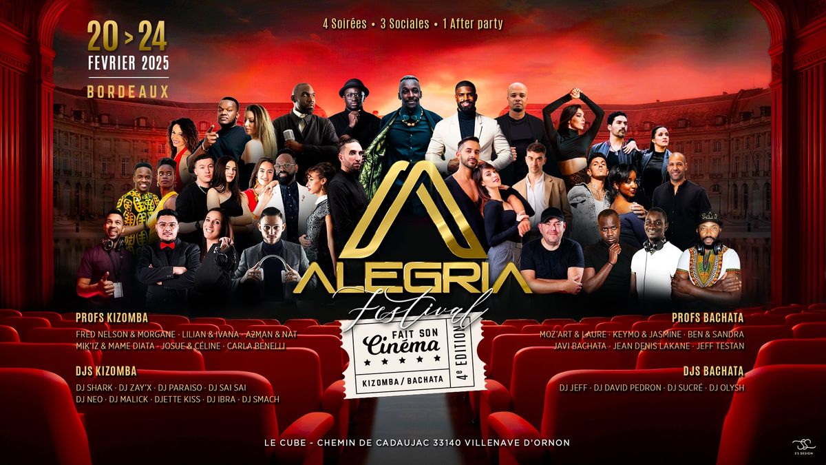 Alegria Festival Bordeaux Kizomba & Bachata 2 Rooms