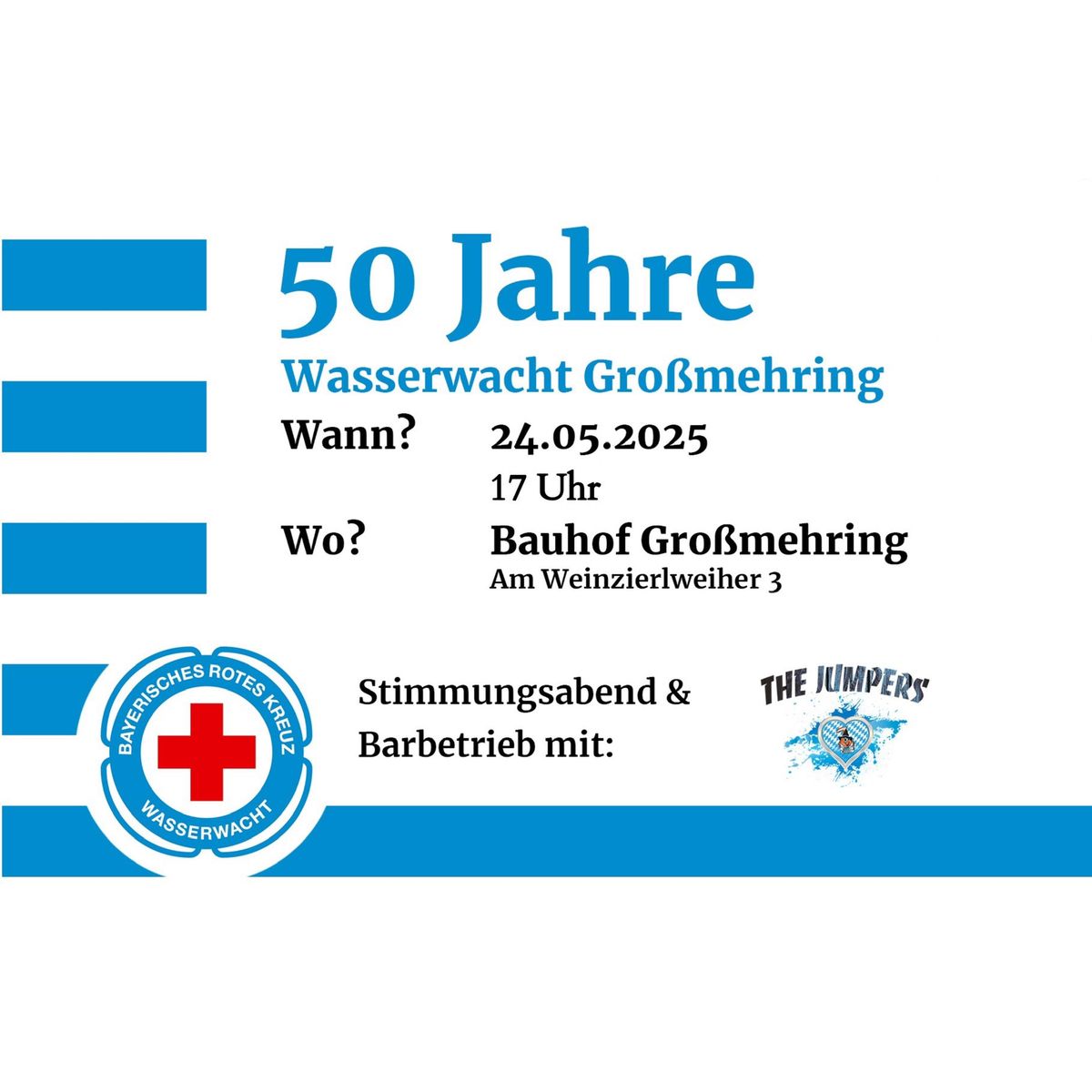 \ud83d\udea850 Jahre Wasserwacht Gro\u00dfmehring\ud83d\udea8